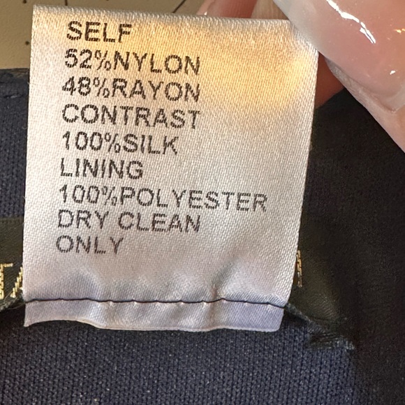 Tadashi Shoji NWOT Size 6 Navy‎ Blue Ruched silk Beaded Maxi Gown - Picture 11 of 16